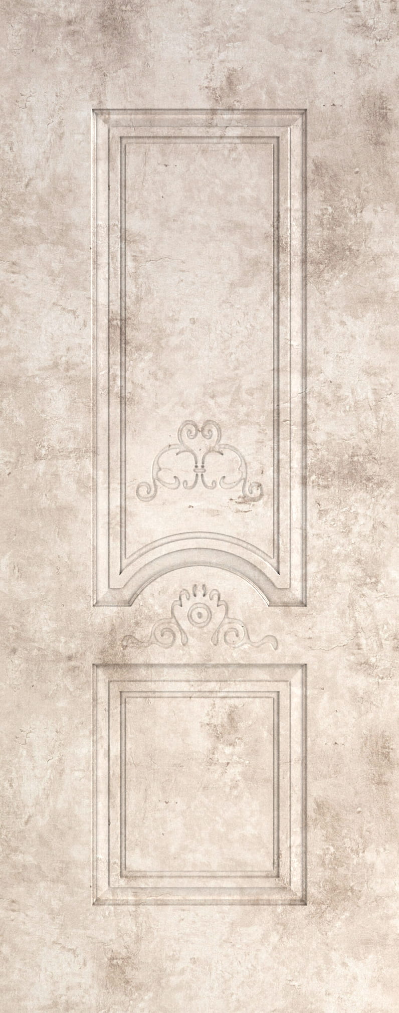 رویه درب ملامینه مدل دو نگین رنگ سنگ کد 1207