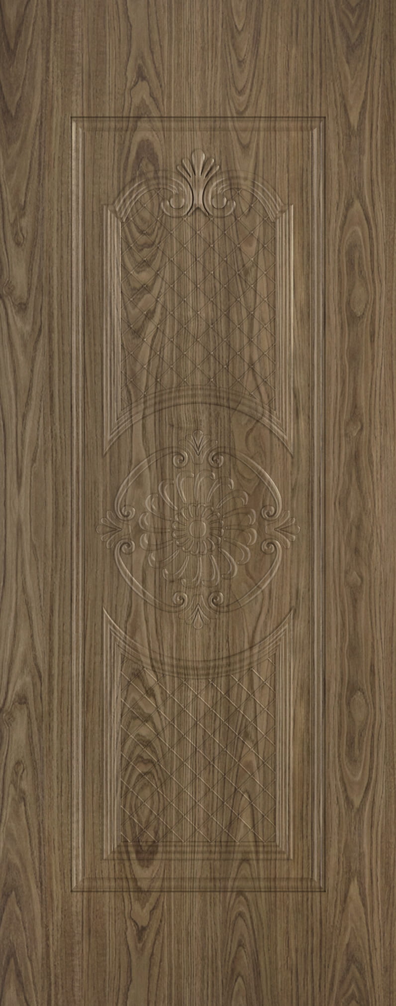 رویه درب ملامینه مدل پامچال رنگ بلوط تیره